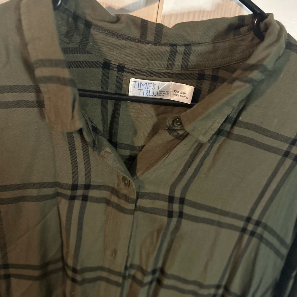 Plaid Button Up - Picture 2 of 3
